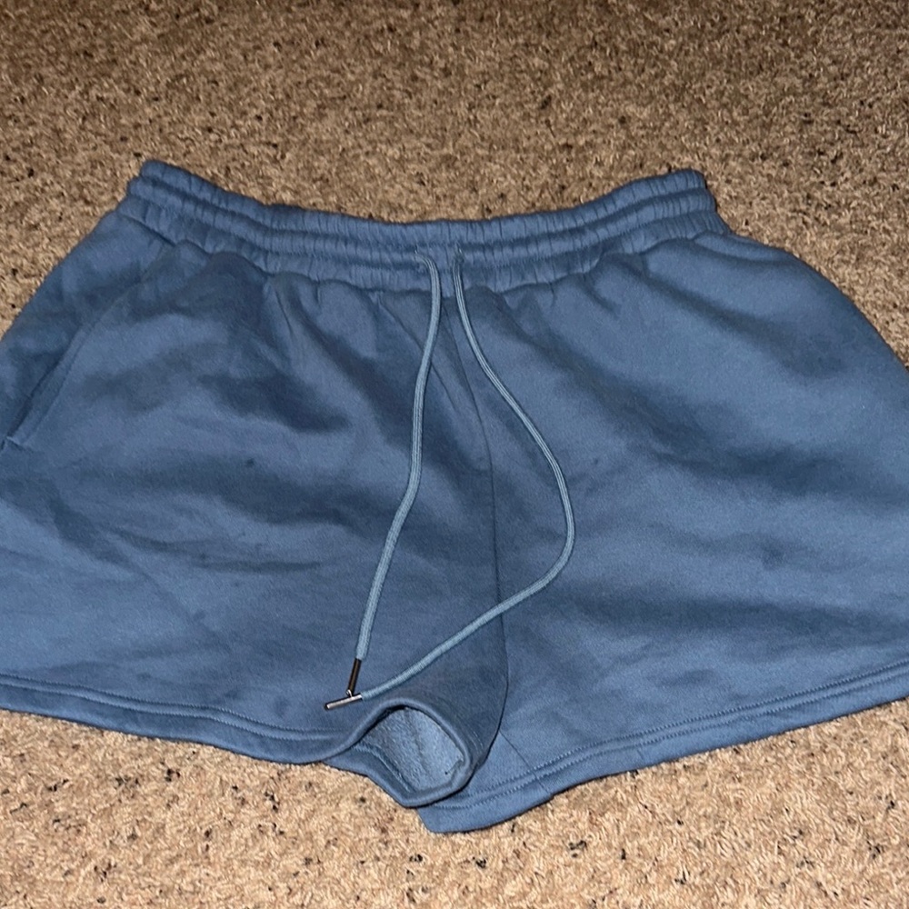 Blue Drawstring Shorts